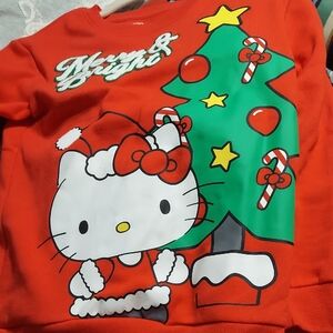 Hello Kitty Red Holiday Sweatshirt for Kids